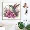 5D Special Shape Diamond Painting Art, Diamond Painting Kits for Adults Beginners, Crystal Rhinestones for Home Wall Decoration Gift, Hummingbird and Floral Design
